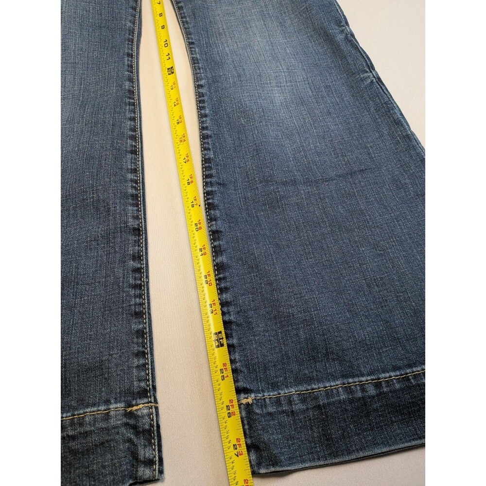 Wrangler Wide Leg Flare Jeans Womens Size 7 Cowgirl Rodeo Hippie Denim Pant - Picture 5 of 16